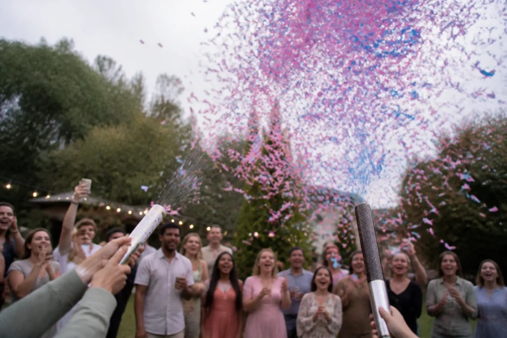gender reveal confetti